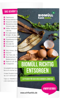 Flyer Biomüll richtig entsorgen