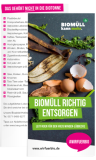 Flyer Biomüll richtig entsorgen