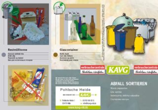 Flyer Abfall sortieren