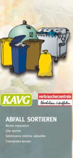 Flyer Abfall sortieren