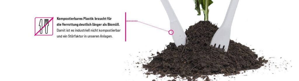 Keine kompostierbaren Produkte in den Bioabfall