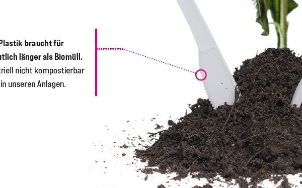 Keine kompostierbaren Produkte in den Bioabfall