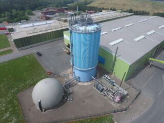 Luftaufnahme Vergärungsanlage Pohlsche Heide