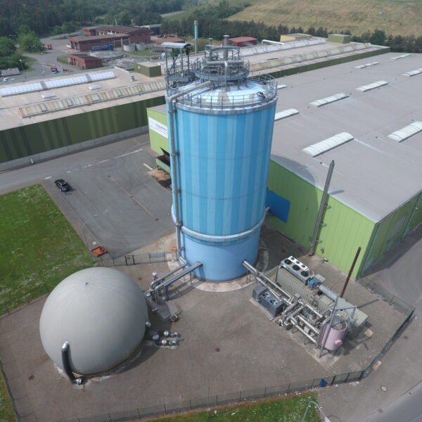 Luftaufnahme Vergärungsanlage Pohlsche Heide