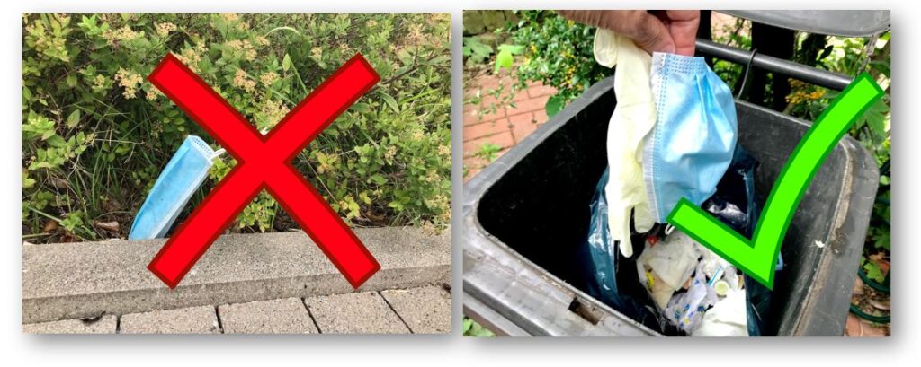 Falsche und richtige Entsorgung