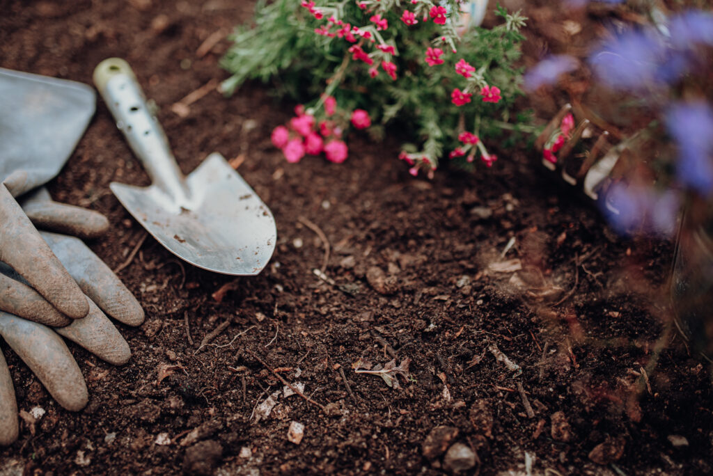 Kompost im Garten