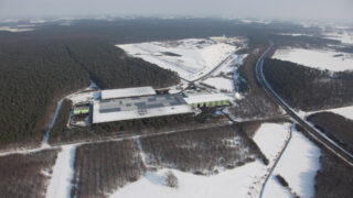 Luftaufnahme Pohlsche Heide im Winter