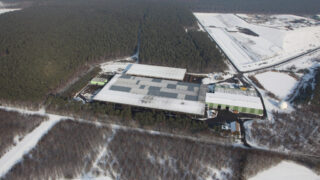 Luftaufnahme Pohlsche Heide im Winter