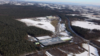 Luftaufnahme Pohlsche Heide im Winter