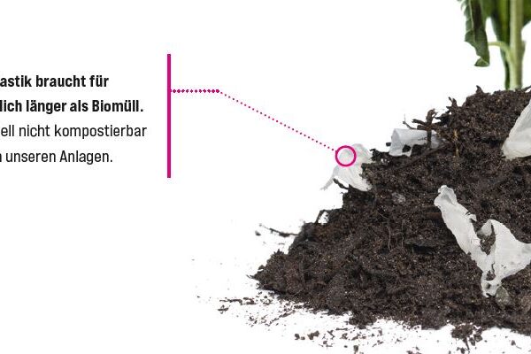 Keine kompostierbaren Tüten in den Bioabfall