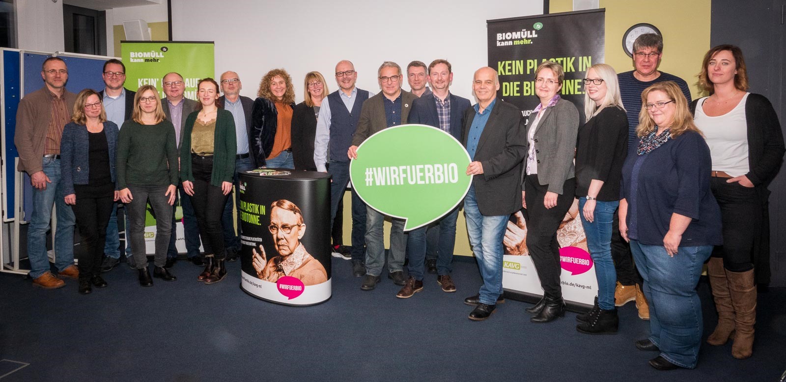 Verwaltungsgruppe Abfall gegen Plastik in der Biotonne