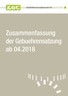 Zusammenfassung Gebührensatzung ab 04.2018